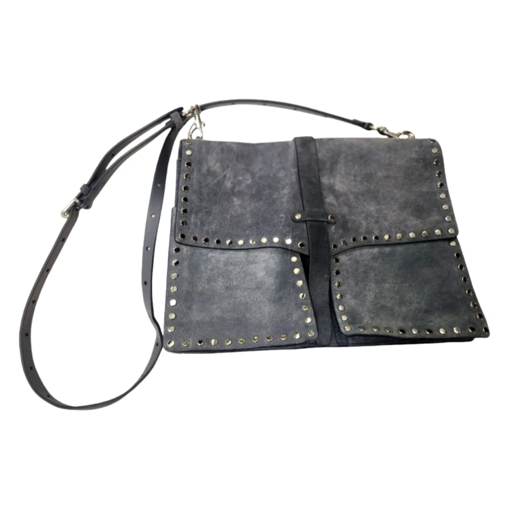 Rebecca‎ Minkoff Nanine Studded Messenger Shoulder Bag
